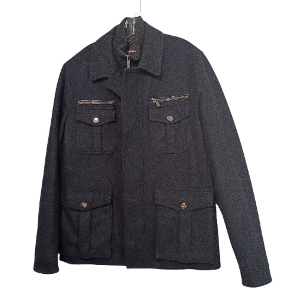 Michael Kors -Men's Black Wool  Blend Jacket - Size M